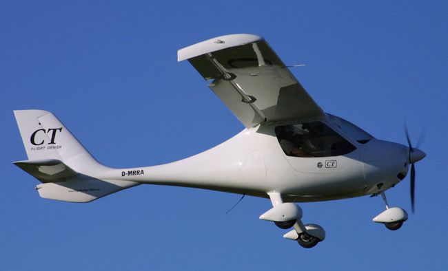 Flight Designs CT - a two place "Sportplane" category aircraft.