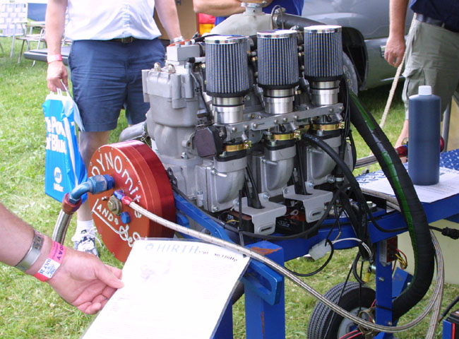 Hirth 3701, 3 cylinder aircraft engine.