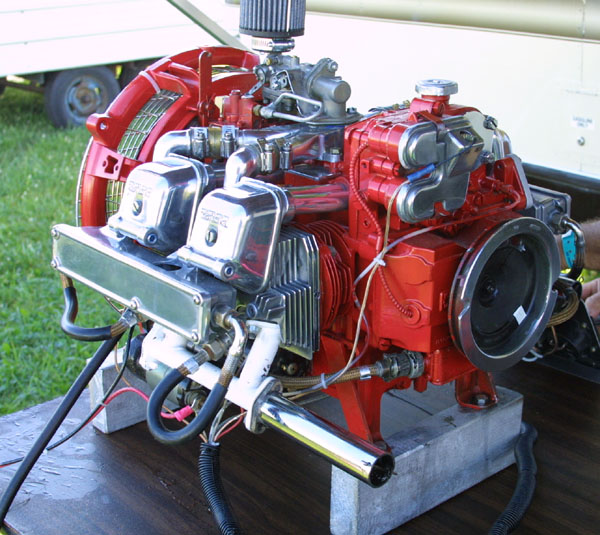Teledyne engine 4 stroke, 4 cylinder ultralight aircraft engine.