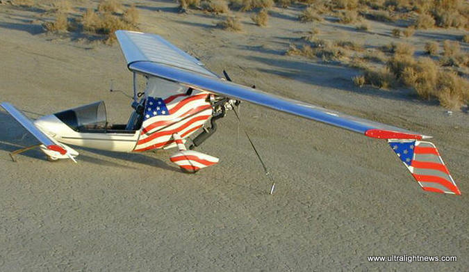 Falcon ultralight, American Aerolites Falcon single place ultralight aircraftt, Ultralight News newsmagazine.