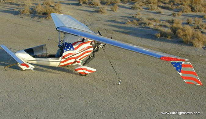 Falcon ultralight, American Aerolites Falcon single place ultralight aircraftt, Ultralight News newsmagazine.