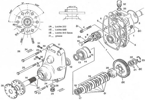 Rotax B Reduction Drive used on ultralight aircraft