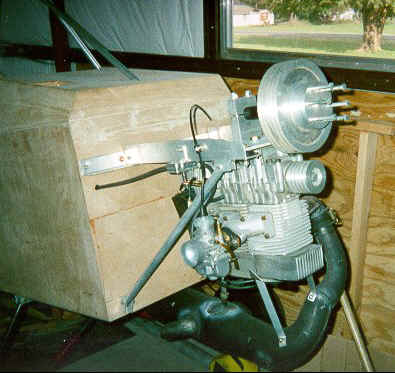 Kawasaki 440 with reduction drive and exhaust.