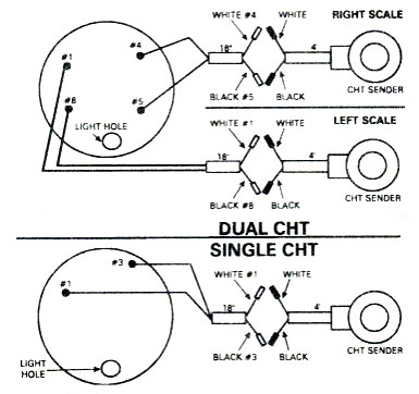 Cylinder head temperature gauge wiring diagram