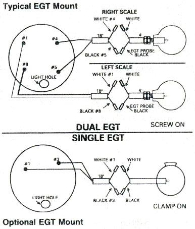 Exhaust gas temperature gauge wiring diagram