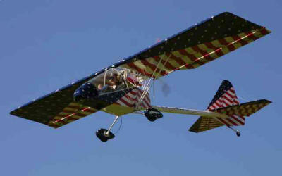 Holmer Kolb's FireFly - Part 103 legal ultralight aircraft.