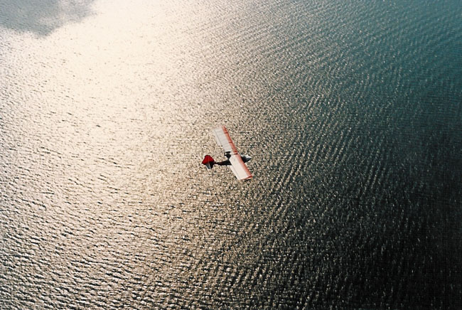 The late Jim Bears of Oak Ridges Ontario flying his 