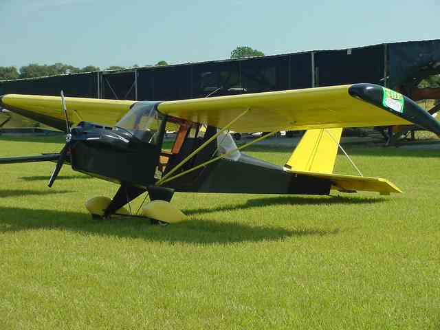 Hi-Max single place all wood construction ultralight aircraft.