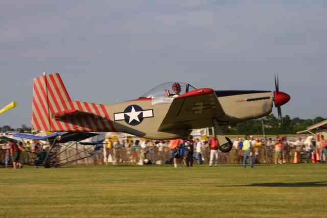 Loehle Aircraft P51 Mustang all wood aircraft.