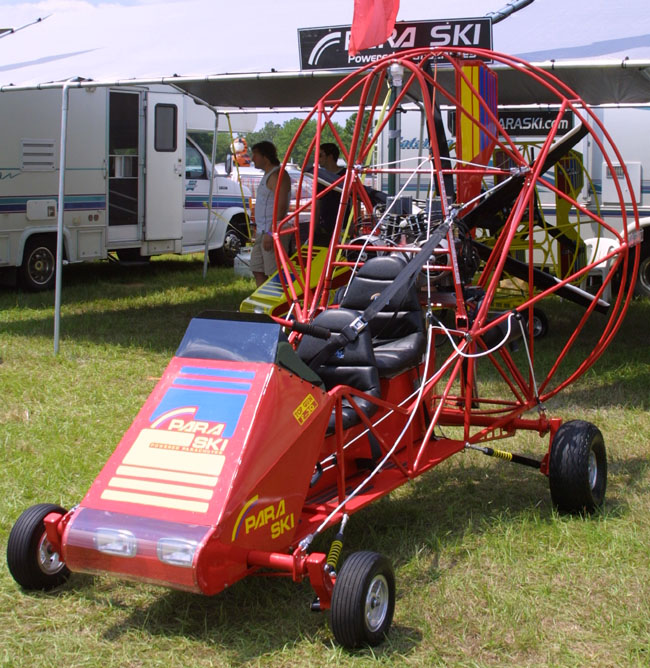 Hirth F 30 on Para-ski powered parachute.