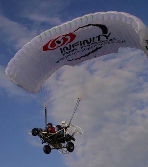 Infinity 2001 two place powered parachute.
