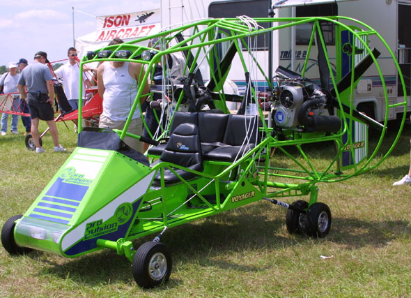 Para-ski Voyageur twin engine powered parachute.