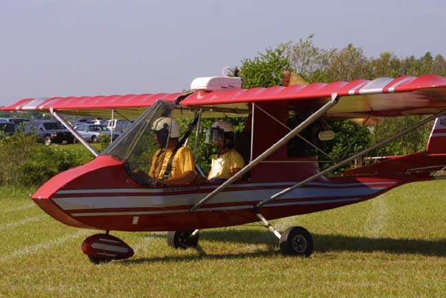 Quad City Challenger II with BRS VLS ballistic parachute system.