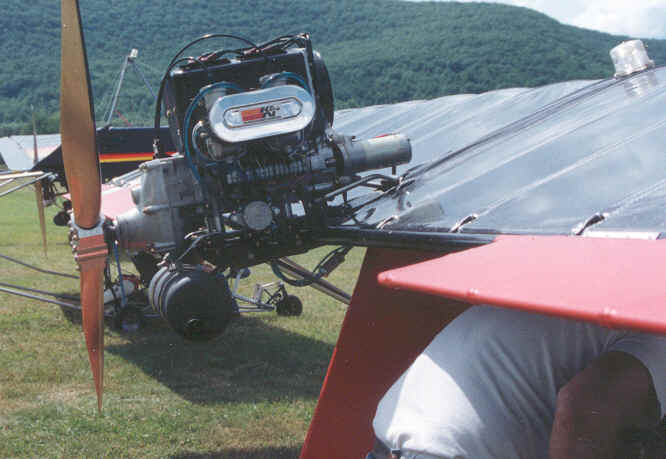 Quad City Challenger upright motor mount.