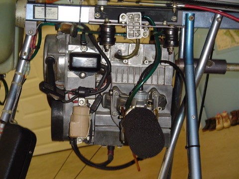 Cuyuna 430 R with sponge airfilter - NOT recommended