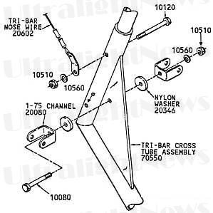 QUICKSILVER MX TRIBAR CROSS TUBE ASSEMBLY