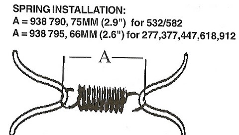 Correct Rotax exhaust spring distance