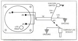 Water temperature gauge wiring diagram