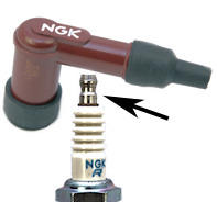 USE NGK SPARK PLUGS WITH THE SOLID CORE SPARK TOP!! 