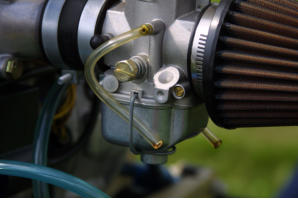 Older style of vent lines used on Rotax two stroke engines with Bing 54 carb
