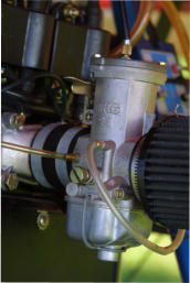 Updated vent line on Bing 54 carb used on Rotax two stroke aircraft engines.