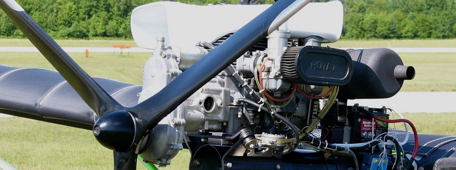 Rotax 503 aircooled aircraft engine.