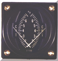 CHT, or cylinder head temperature gauge, dual cylinder head temperatue gauge.
