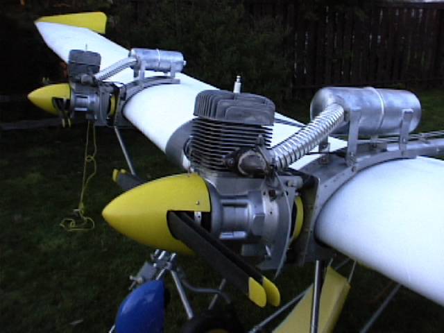 Rotax 185 aircraft engines on Lazair ultralight aircraft.