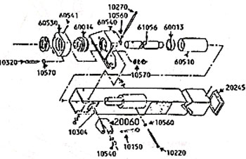 Quicksilver MX root tube drive bearing assembly.