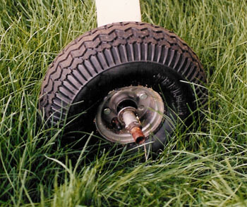Ultralight aircraft wheel bearing failure.