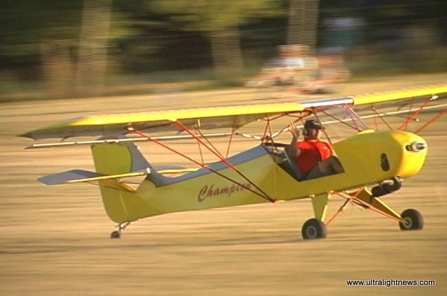 light aircraft folding wings