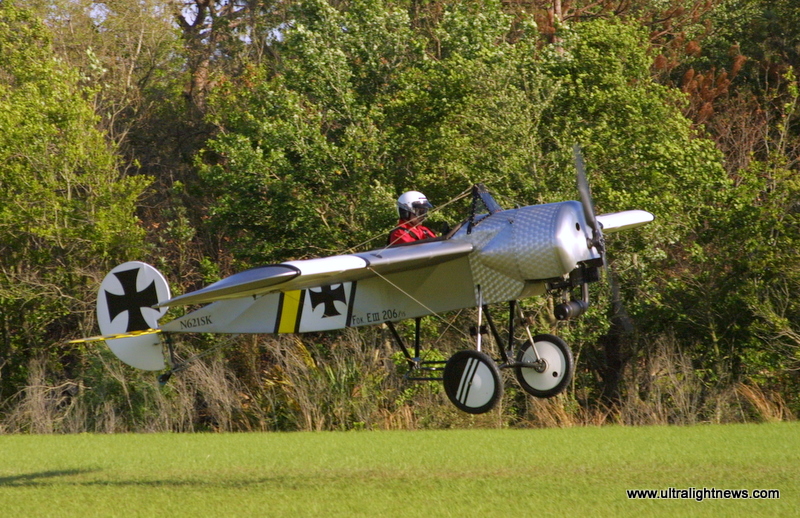 Airdrome Aeroplanes Fokker Eindecker E 3 ultralight aircraft pictures, Airdrome Aeroplanes Fokker Eindecker E 3 ultra lite aircraft images, Airdrome Aeroplanes Fokker Eindecker E 3 experimental aircraft photographs, Ultralight News newsmagazine.