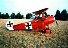 Fokker DR 1 Tri-plane replica from Airdrome Aeroplanes.