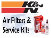 K & N airfilters for Rotax, Kawasaki, Hirth aircraft engines.
