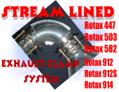 Rotax exhaust spring update system for ultralight and light sport aircraft.