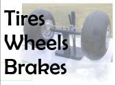 Tires, wheels, and brakes for ultralight and light sport aircraft.