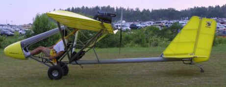 Rans Stinger Single Place ultralight aircraft.