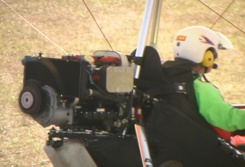 Motavia Engine flying on trike