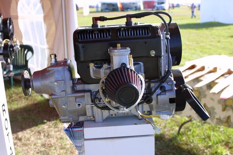 Rotax 447 ultralight aircraft engine.