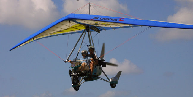 Air Creation GTE trike, Air Creation's GTE 582 S microlight trike.