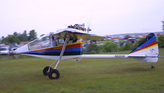 The New Kolb Aircraft's Slingshot two place ultralight trainer.