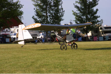 Legal Eagle ultralight taxiing for takeoff at the EAA Airventure convention.