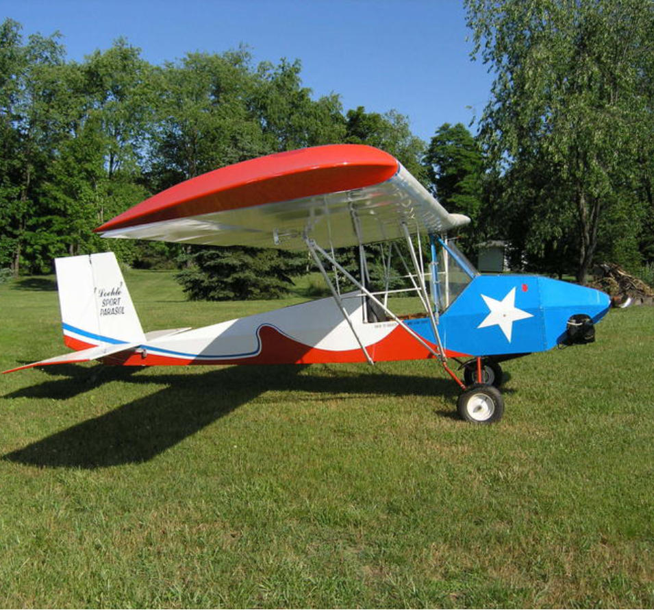Loehle Sport Parasol ultralight aircraft -  12 Ultralight Aircraft that give the biggest bang for the buck!