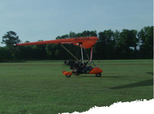 Skycycle weight shift ultralight aircraft, even with Rotax 447 engine.